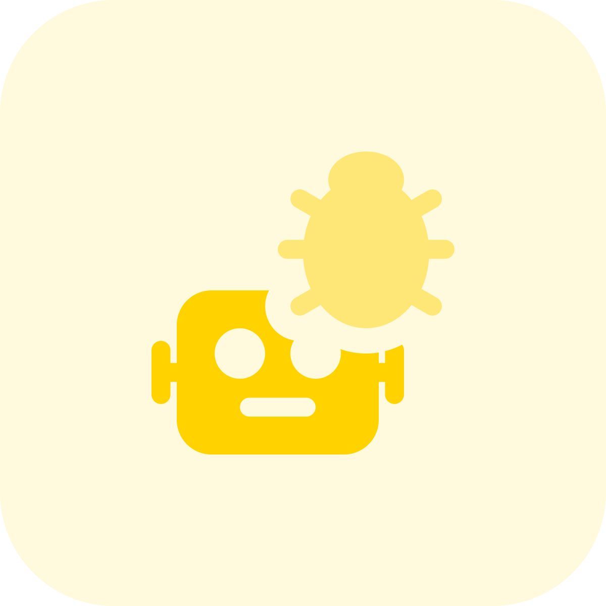 bug do sistema operacional do robô icon