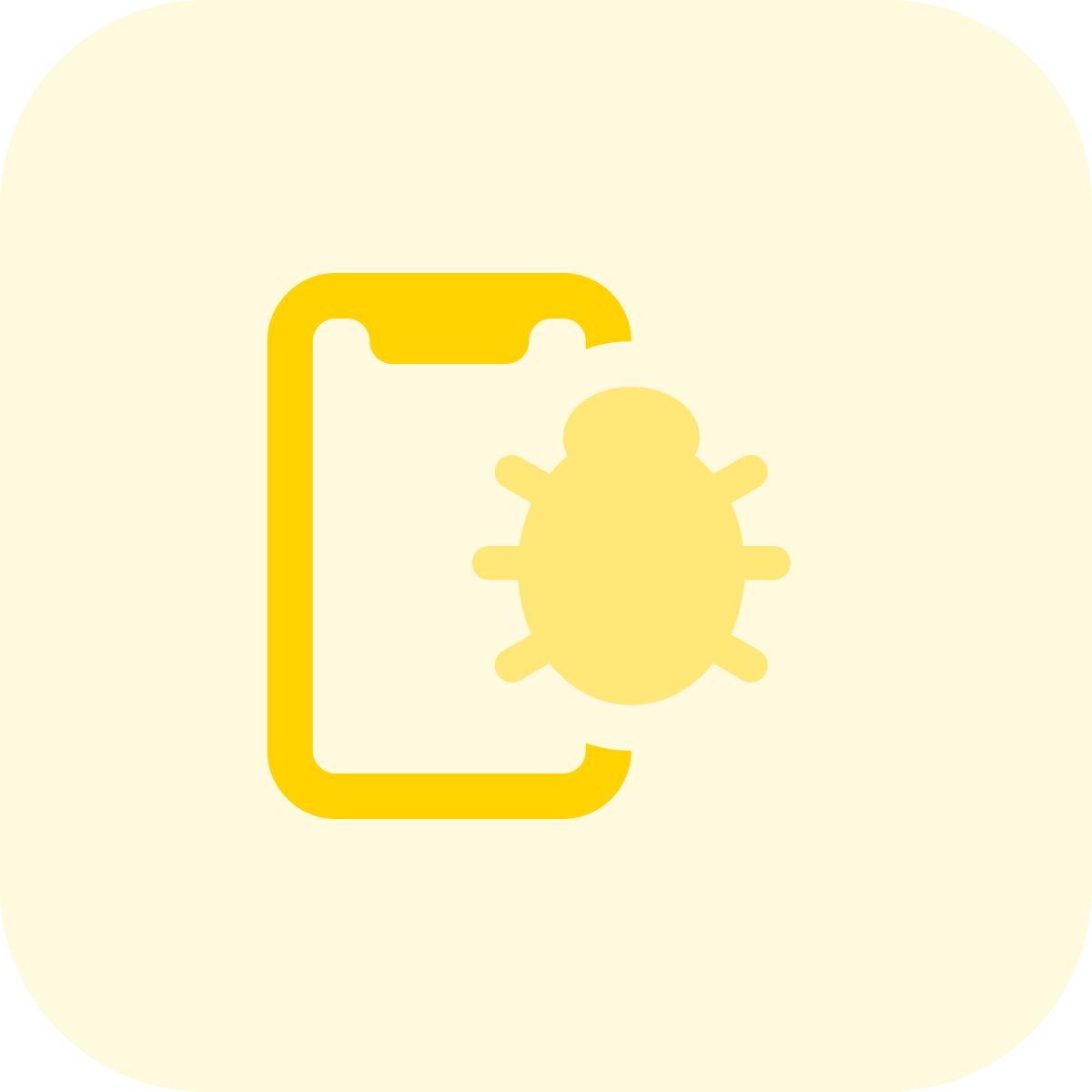 mobile bug icon