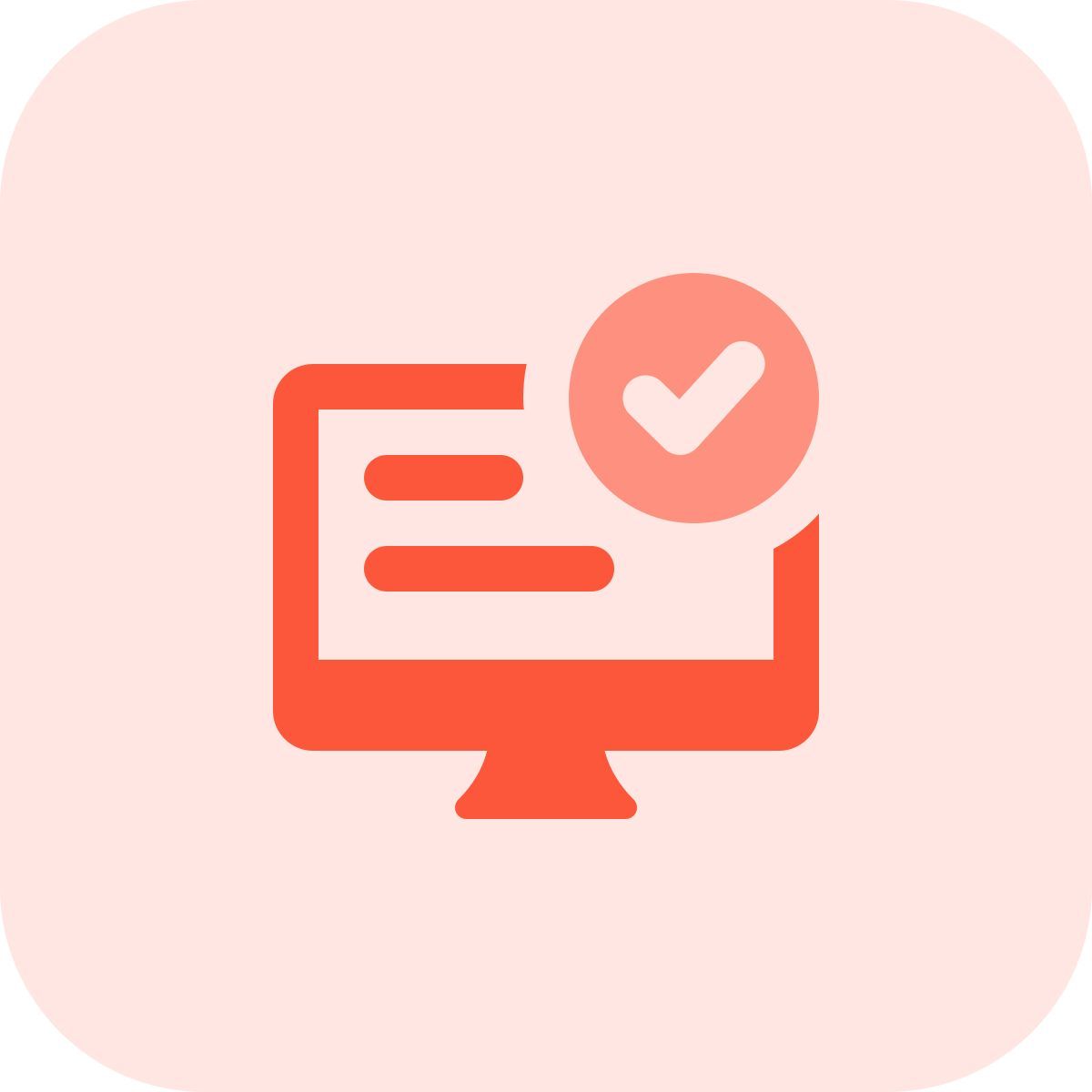 verifizierter computer icon