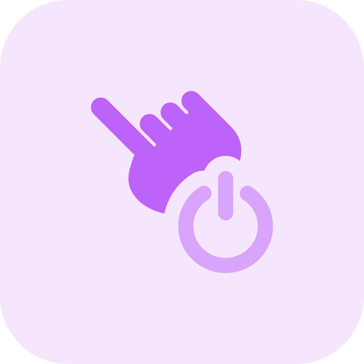 click power button icon