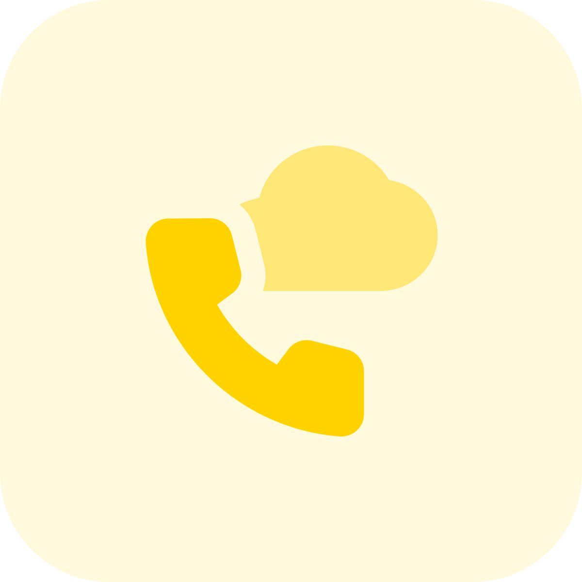 chamada na nuvem icon