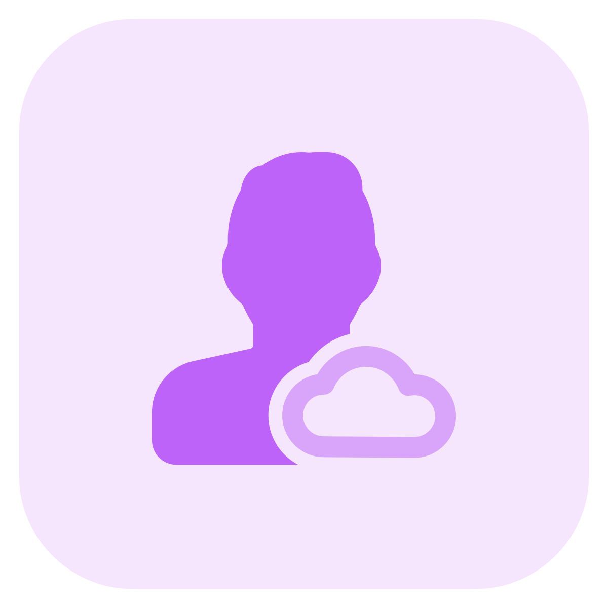 пользователь облака icon