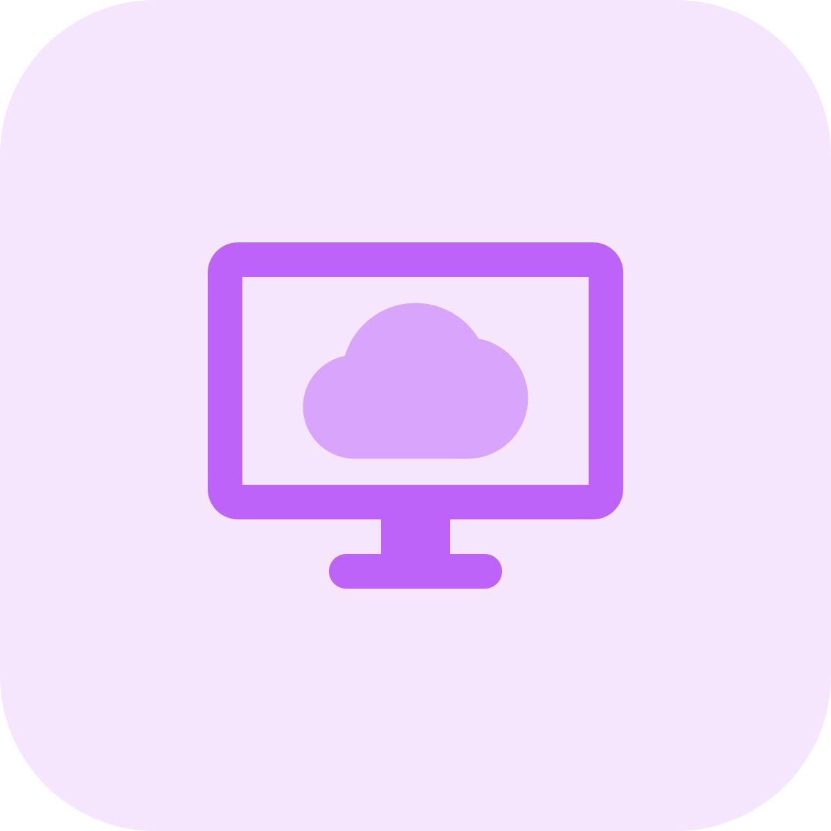 desktop cloud icon