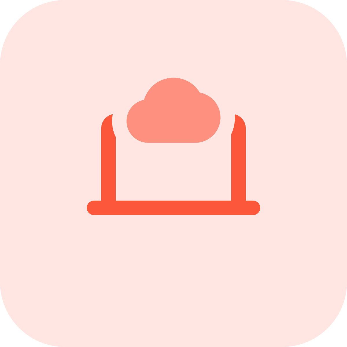 노트북 클라우드 icon