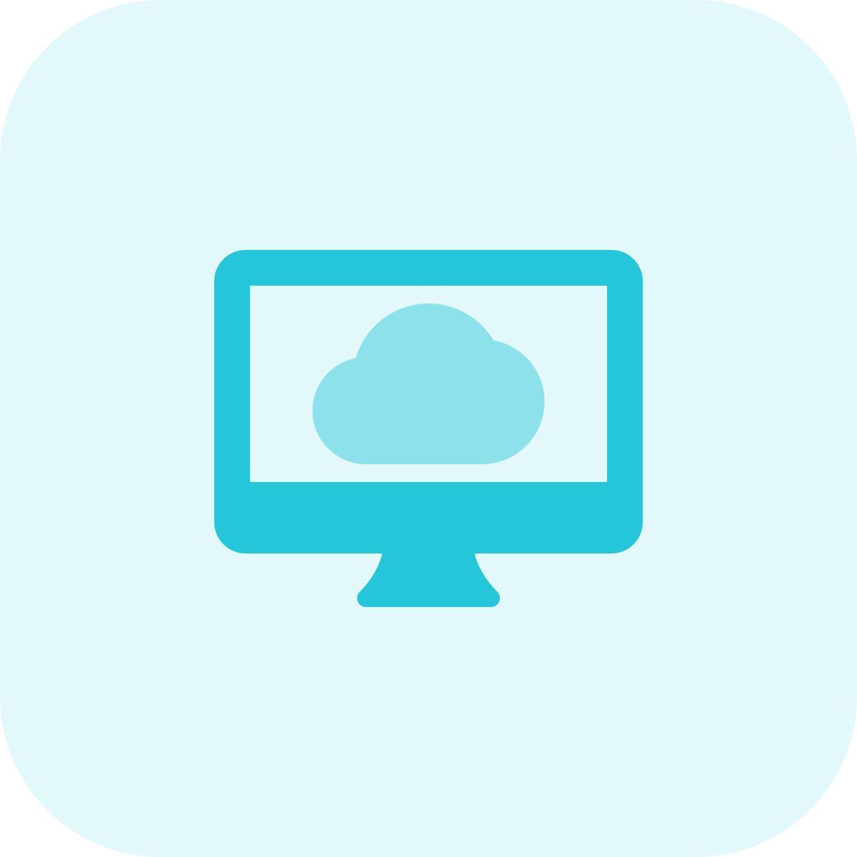 desktop cloud icon