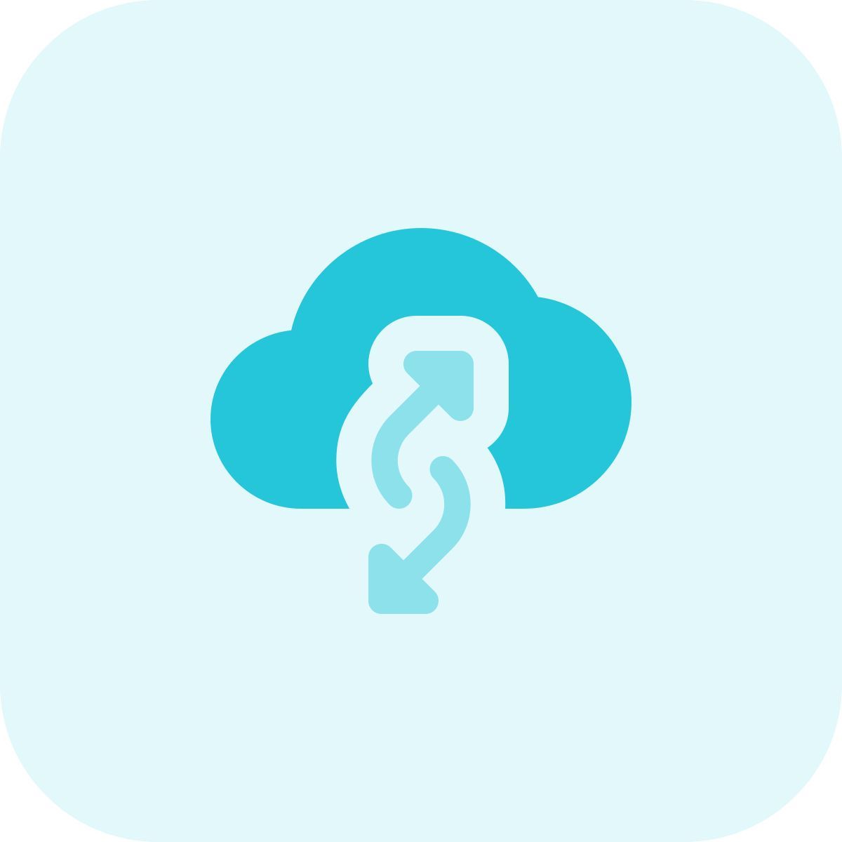 cloud datenaustausch icon