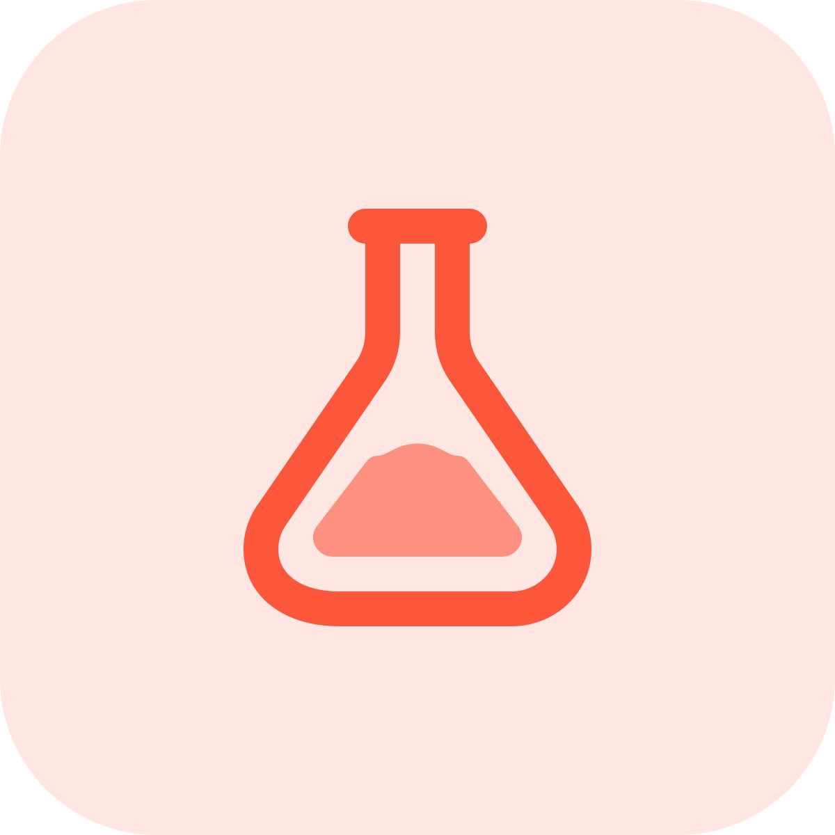 conical flask icon