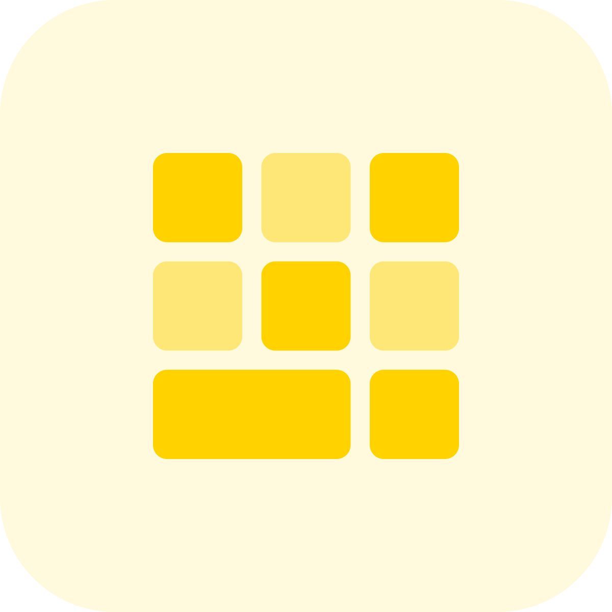 Grade de layout icon