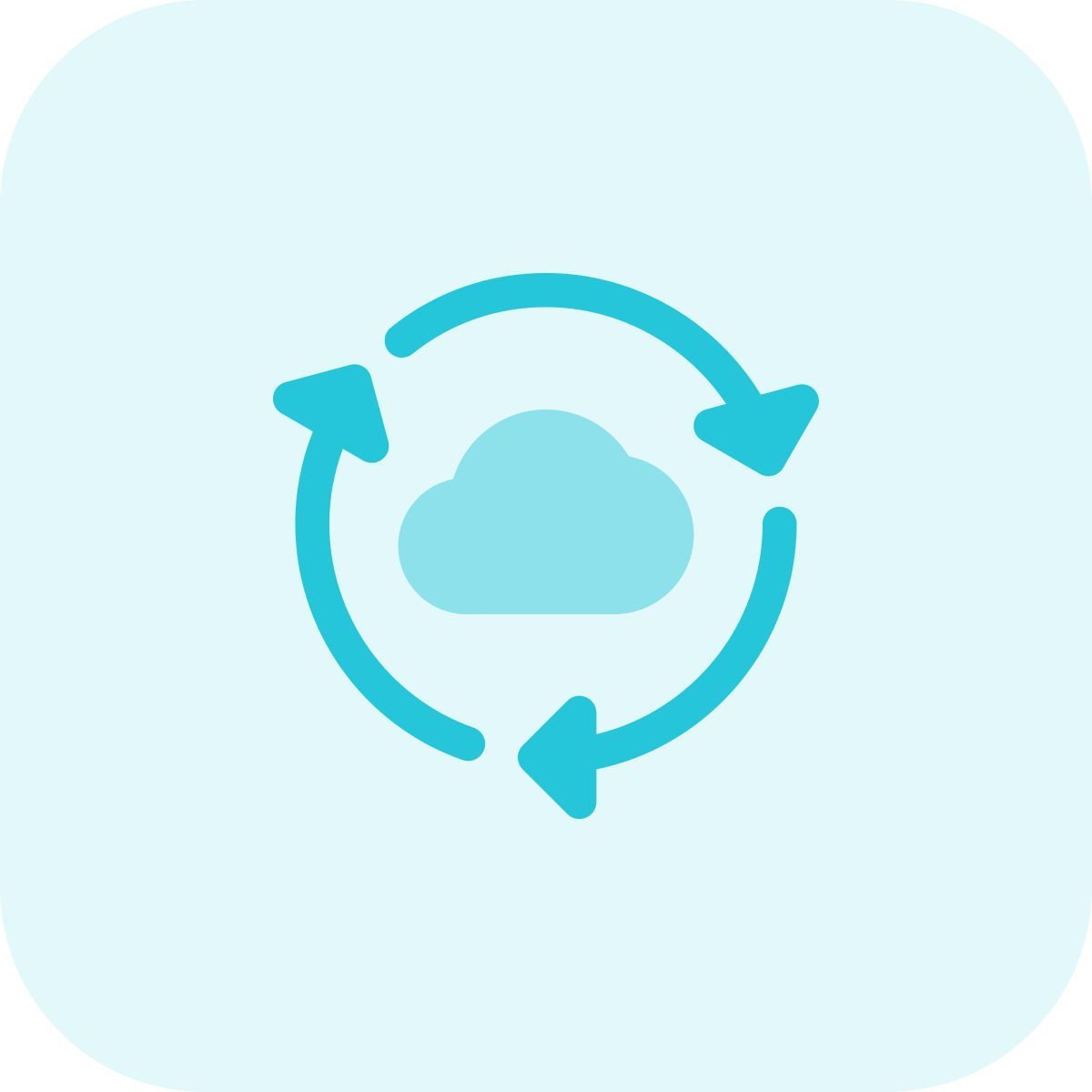 cloud synchronization icon