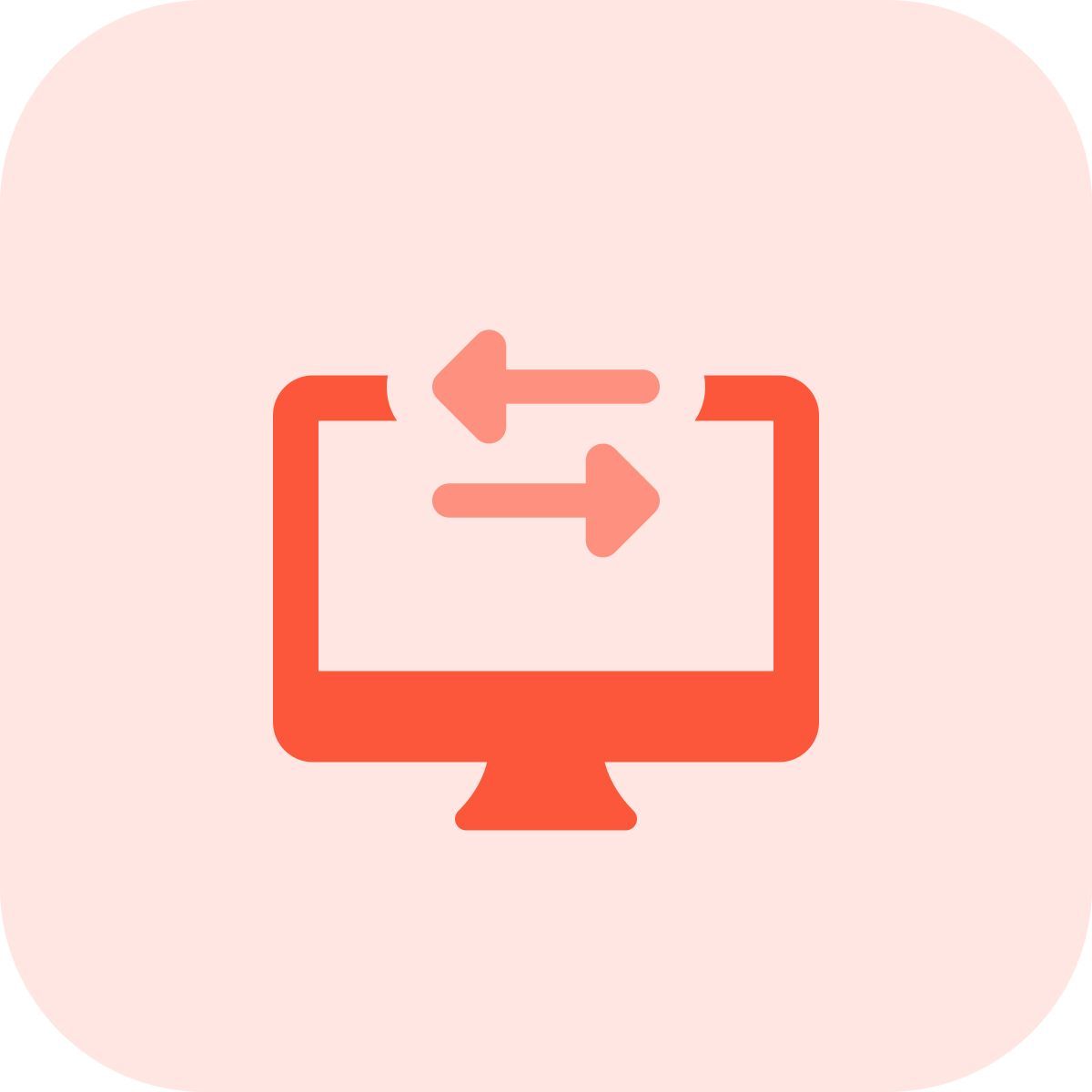 transferência de dados de desktop icon