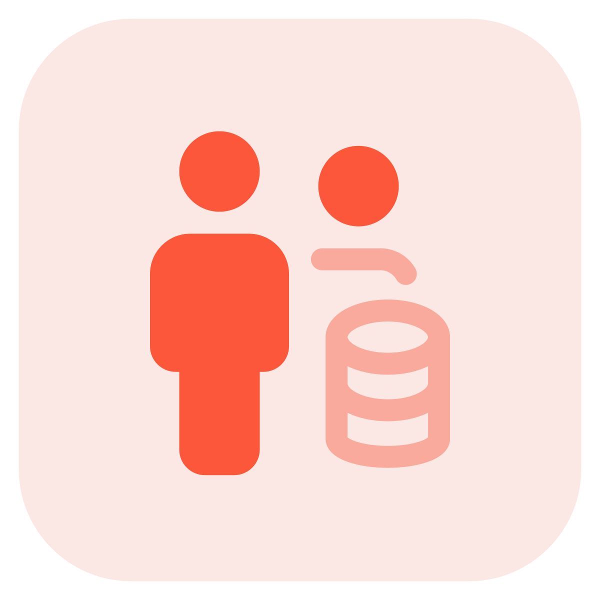 base de datos de múltiples empleados para análisis de datos icon