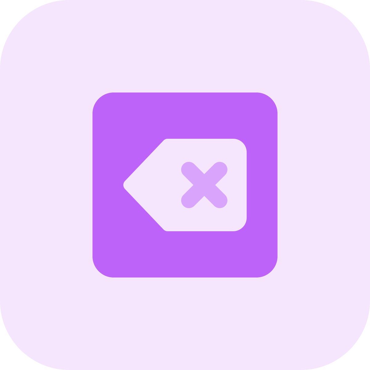 tasto backspace icon