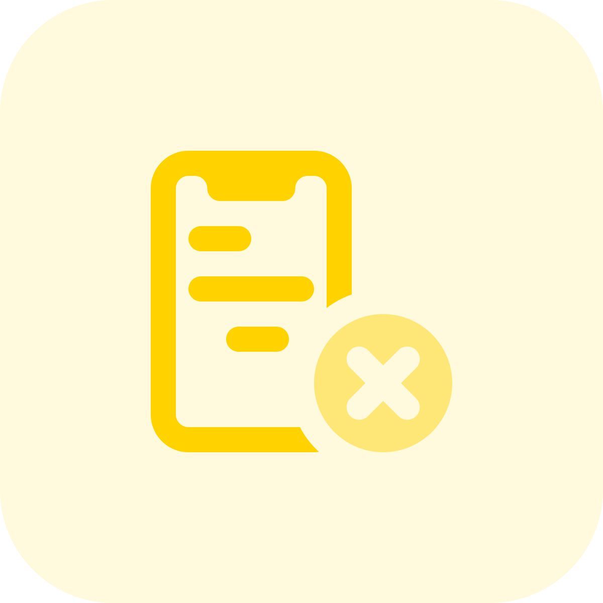 delete content icon