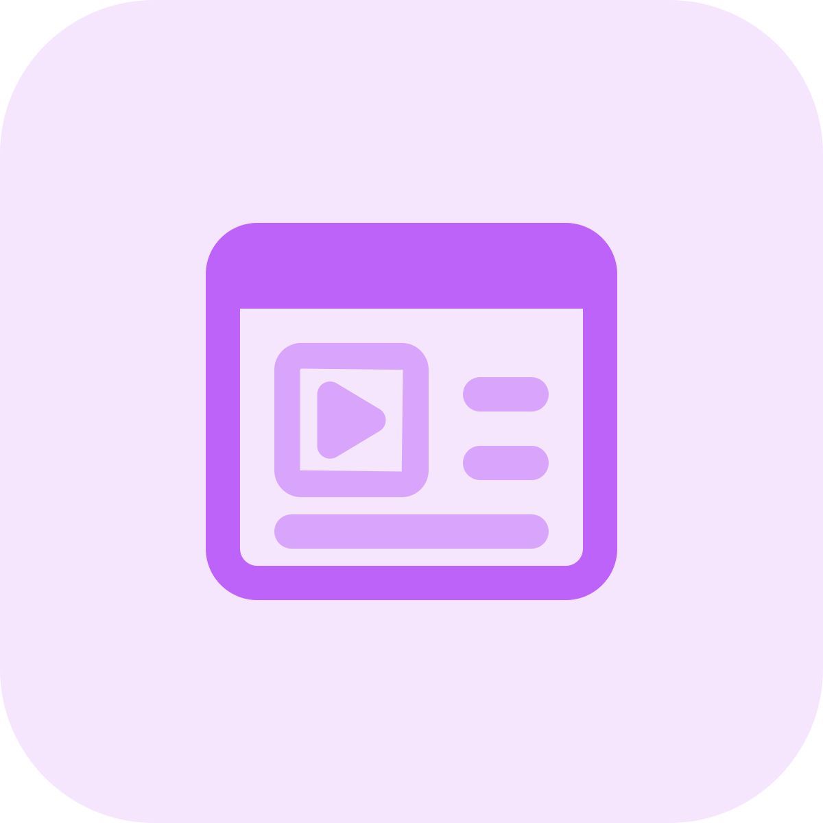 video description icon