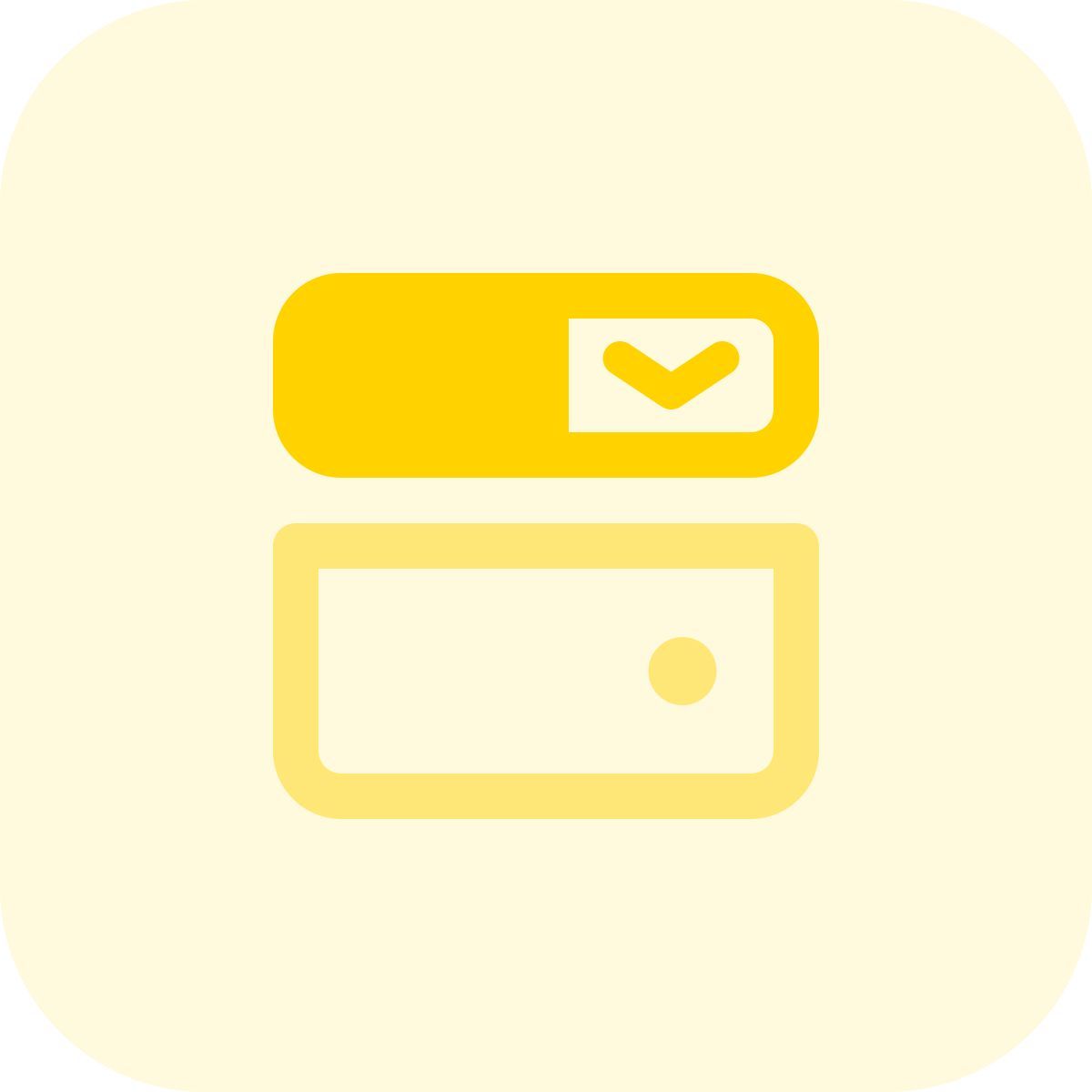 dropdown menu icon