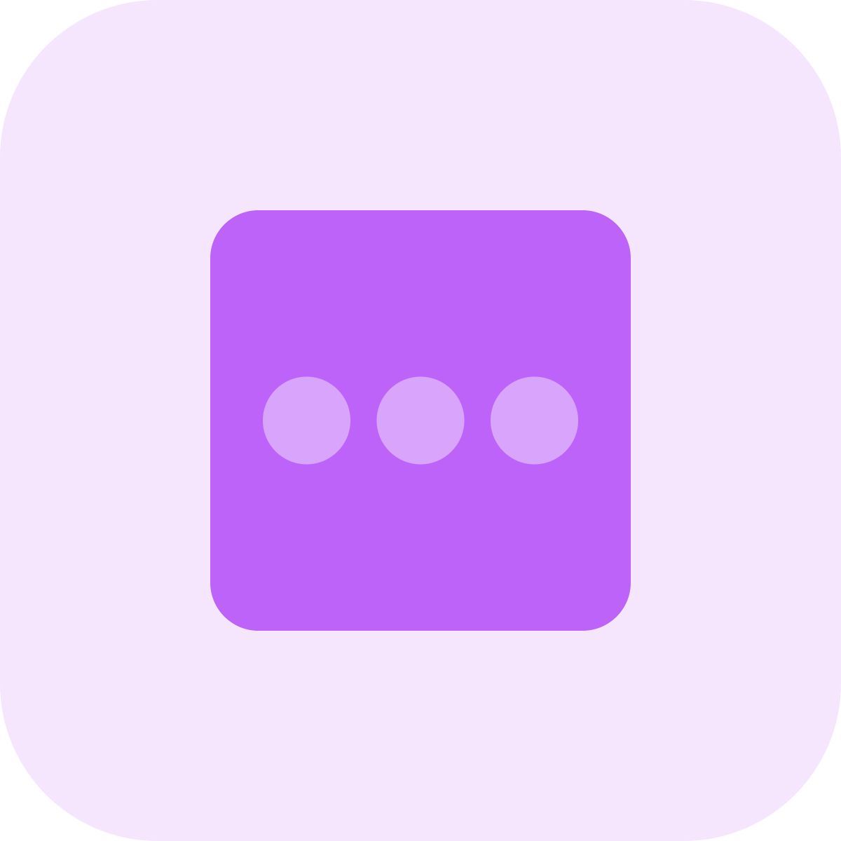 quadratisches menü icon
