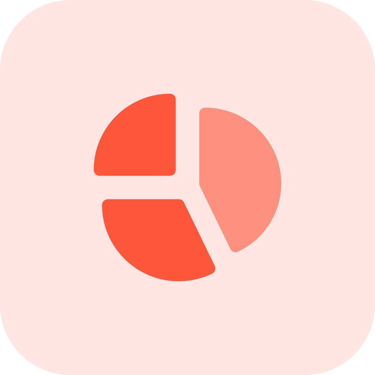 pie chart sections icon