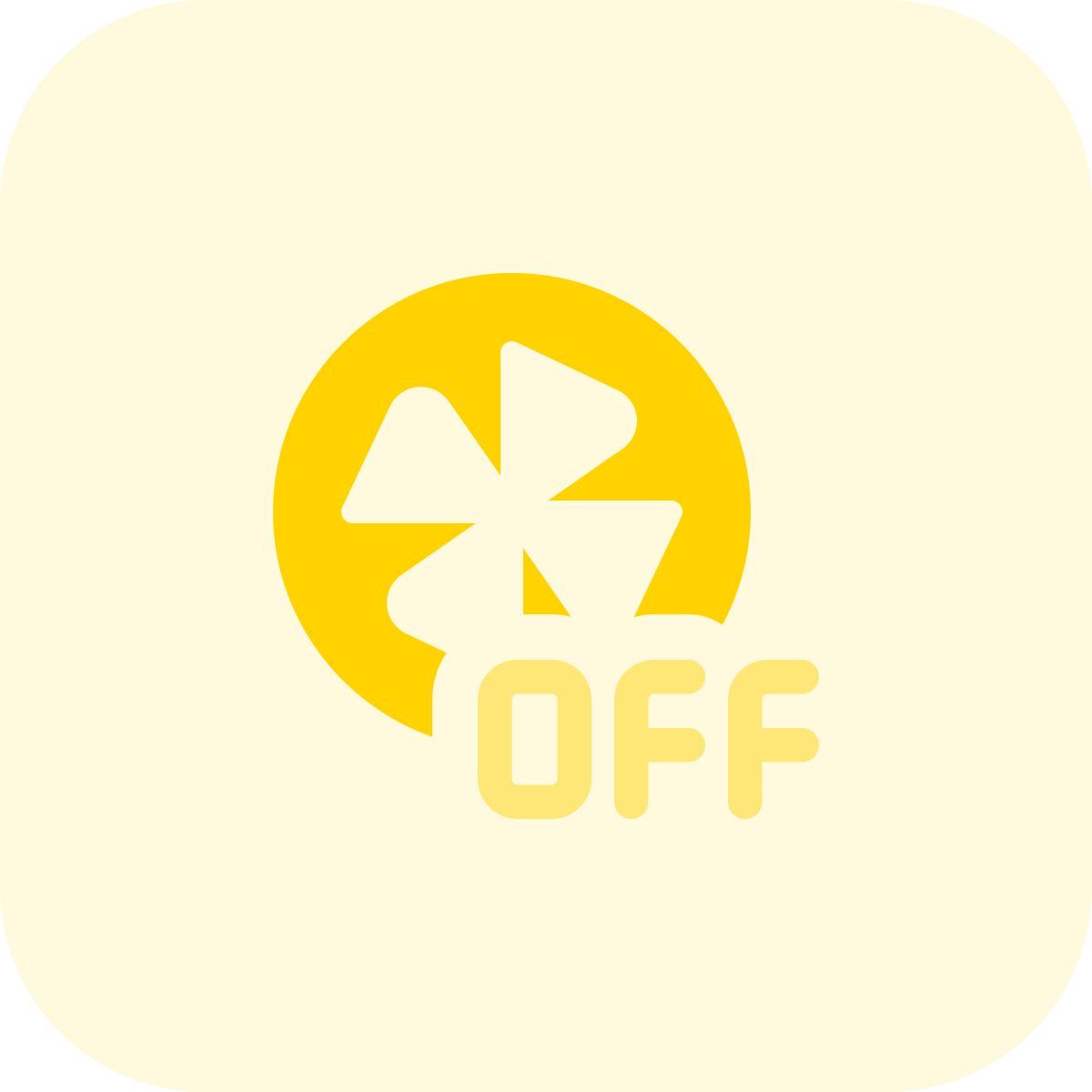 fan switched off icon