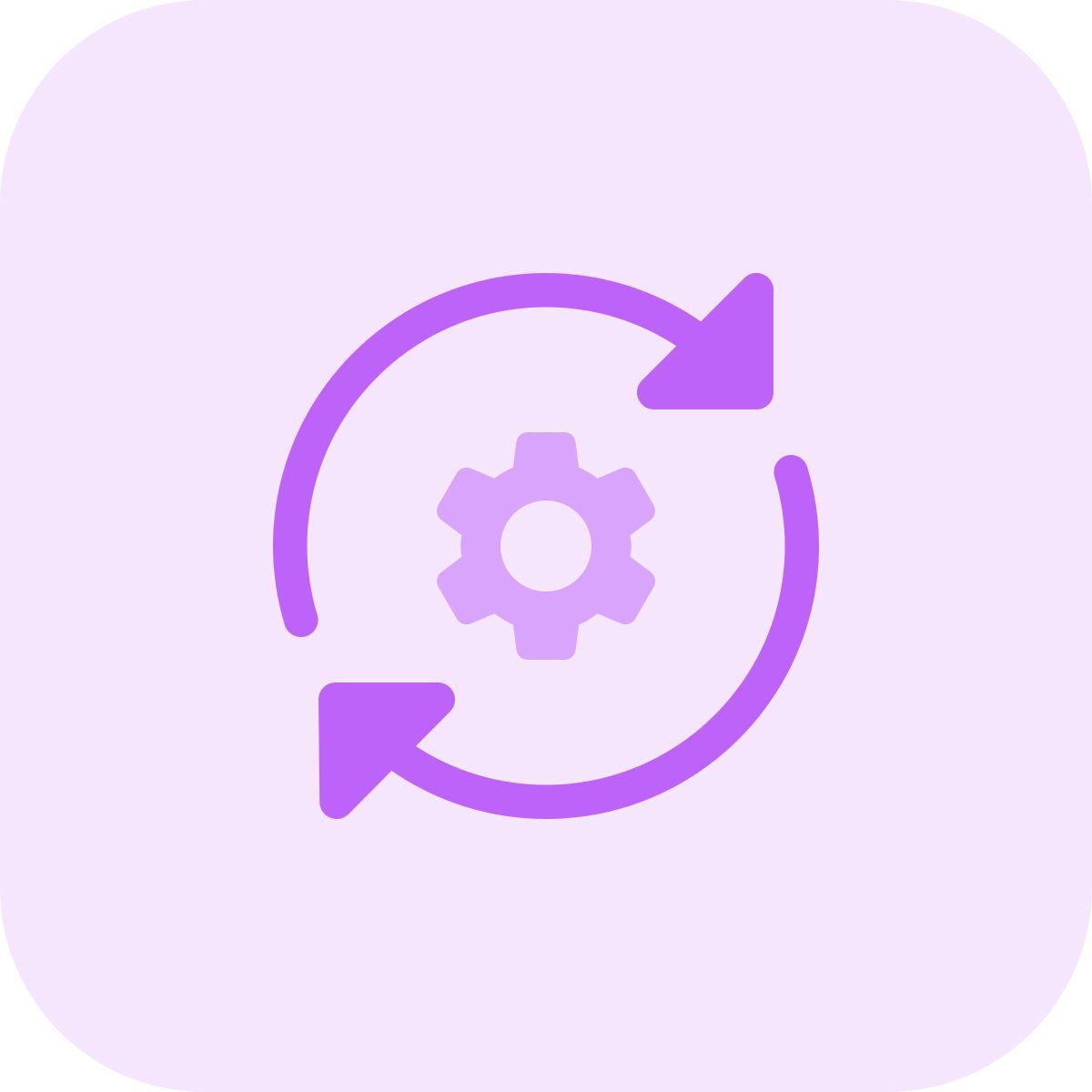 paramètres de synchronisation icon