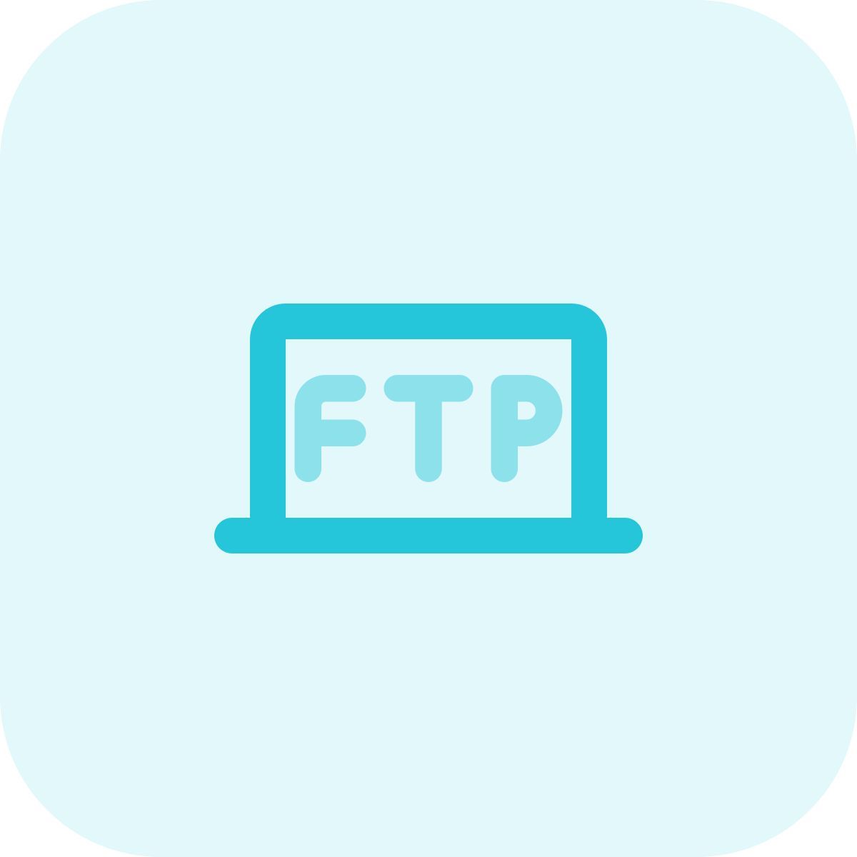 ordinateur portable ftp icon