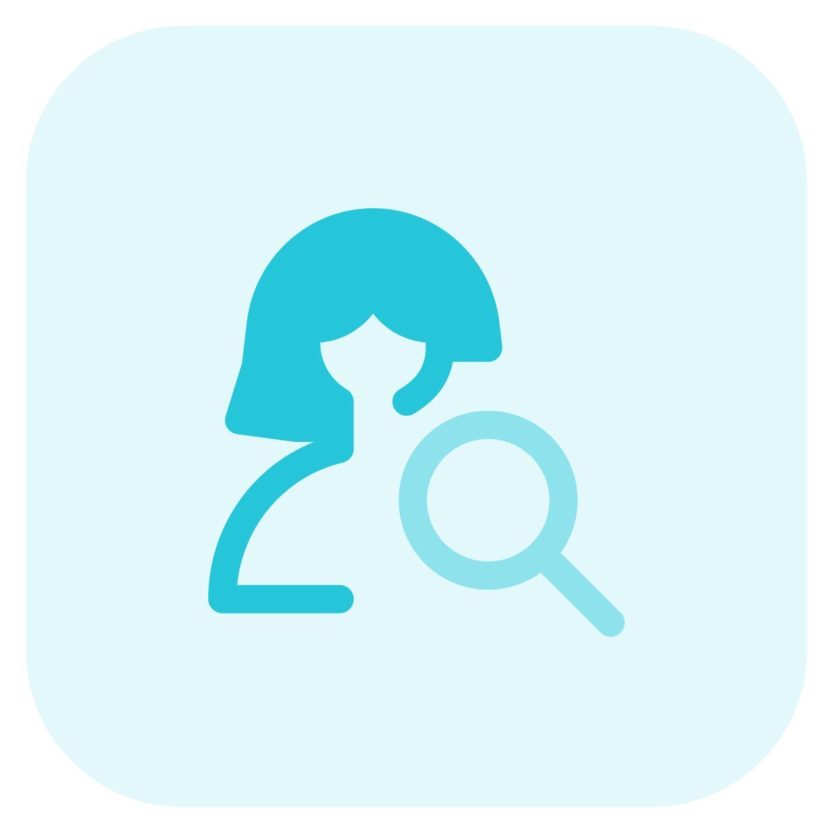 finding new female user for new role in the company icon