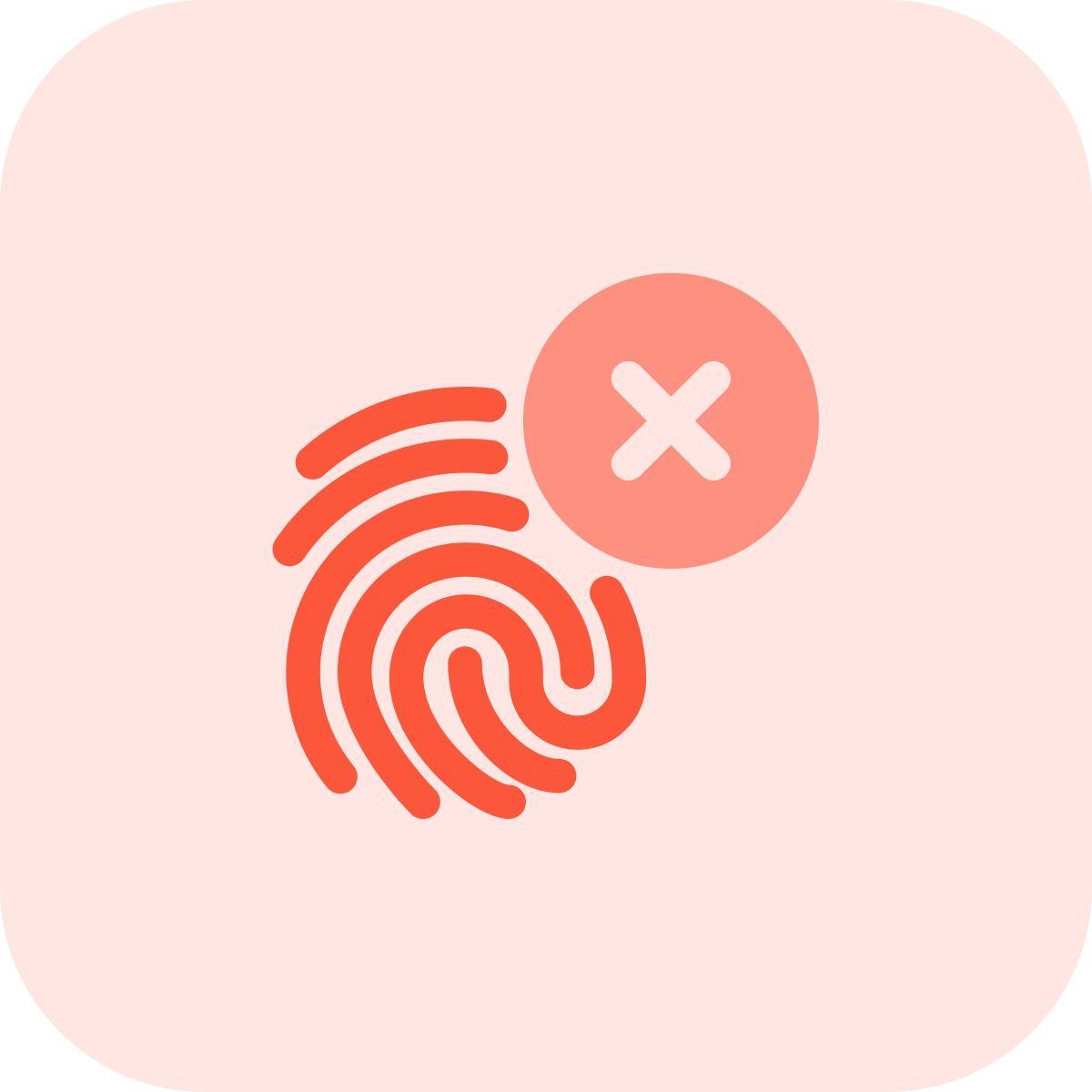 fingerprint error icon