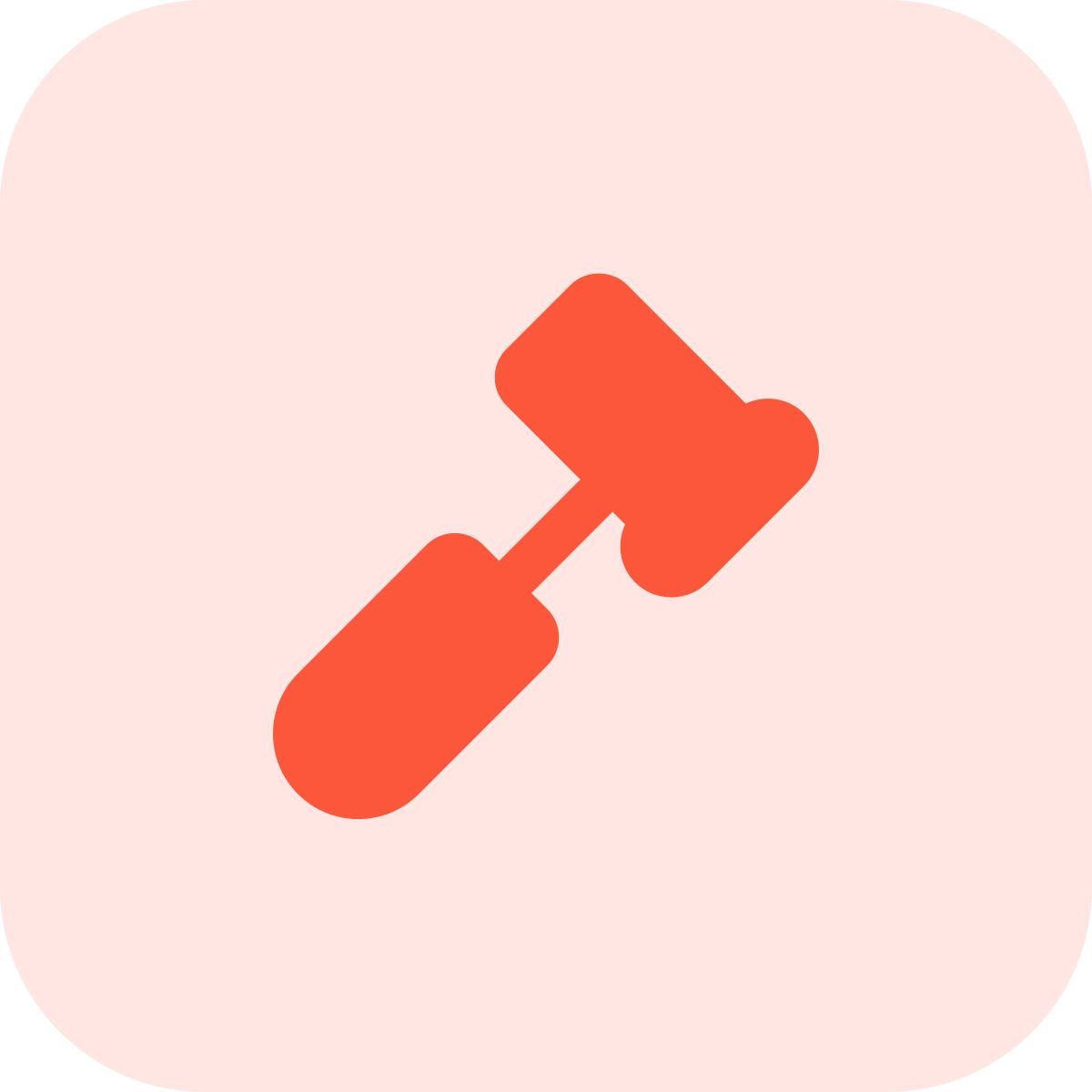 flat face hammer icon