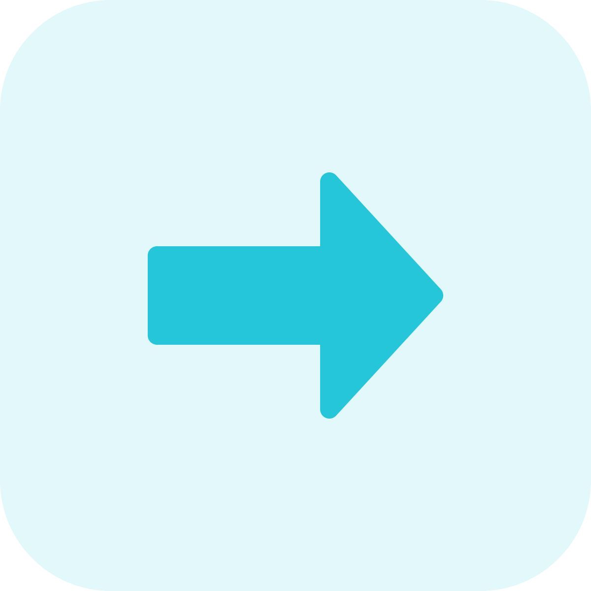 앞으로 화살표 버튼 icon