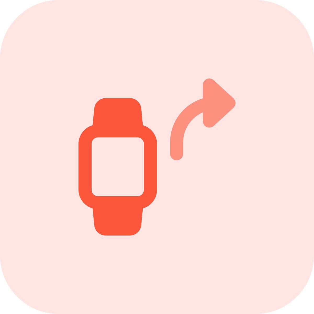 forward from smartwatch icon