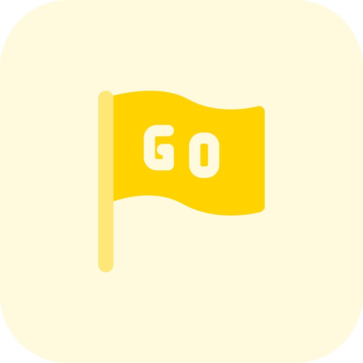 go waving flag icon