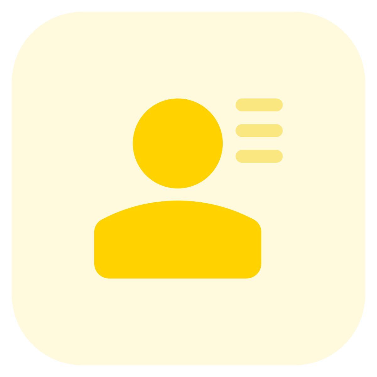user menu icon