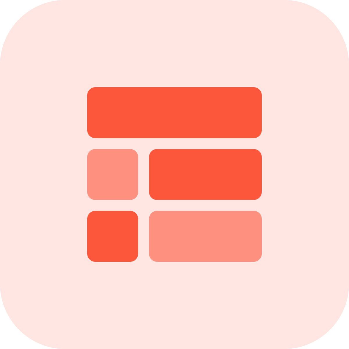 table for list icon