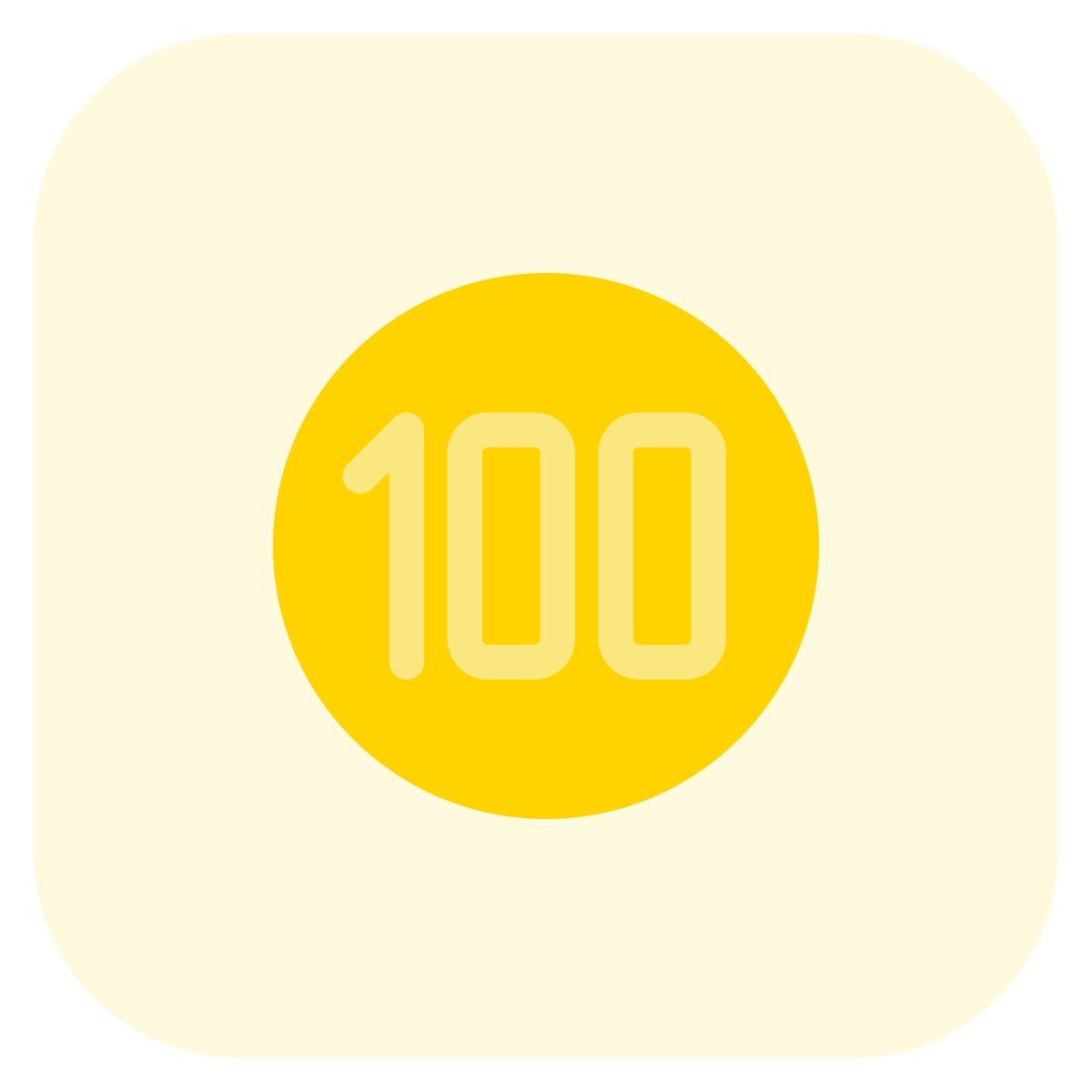 100 mph speed sign icon