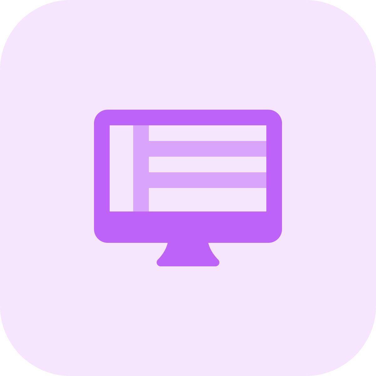 layout da área de trabalho icon