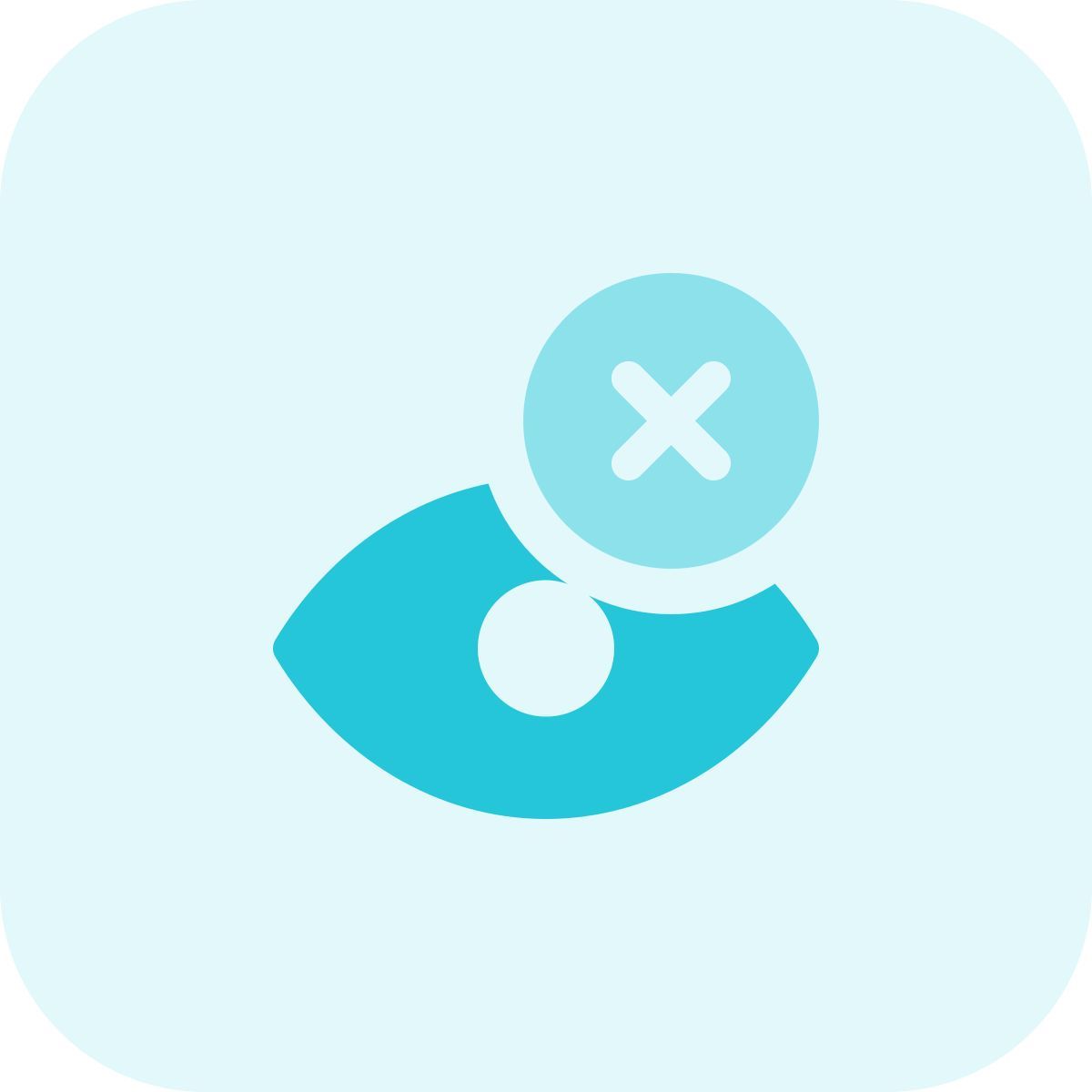 교차 오류 상태가 있는 잘못된 망막 스캔 icon