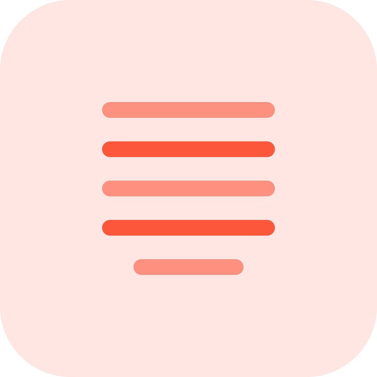justify center alignment paragraph setting text layout position format icon