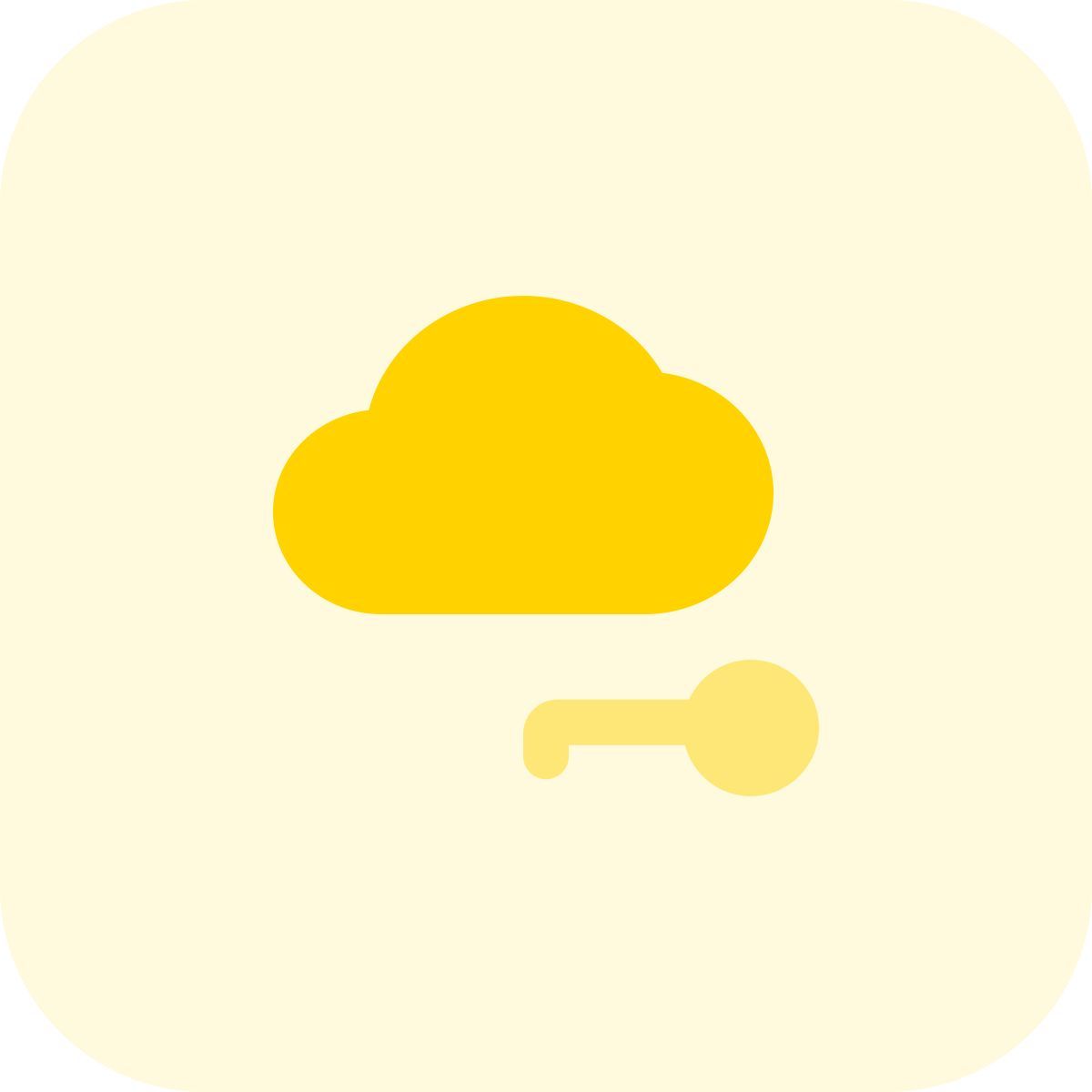 클라우드 인증 키 icon