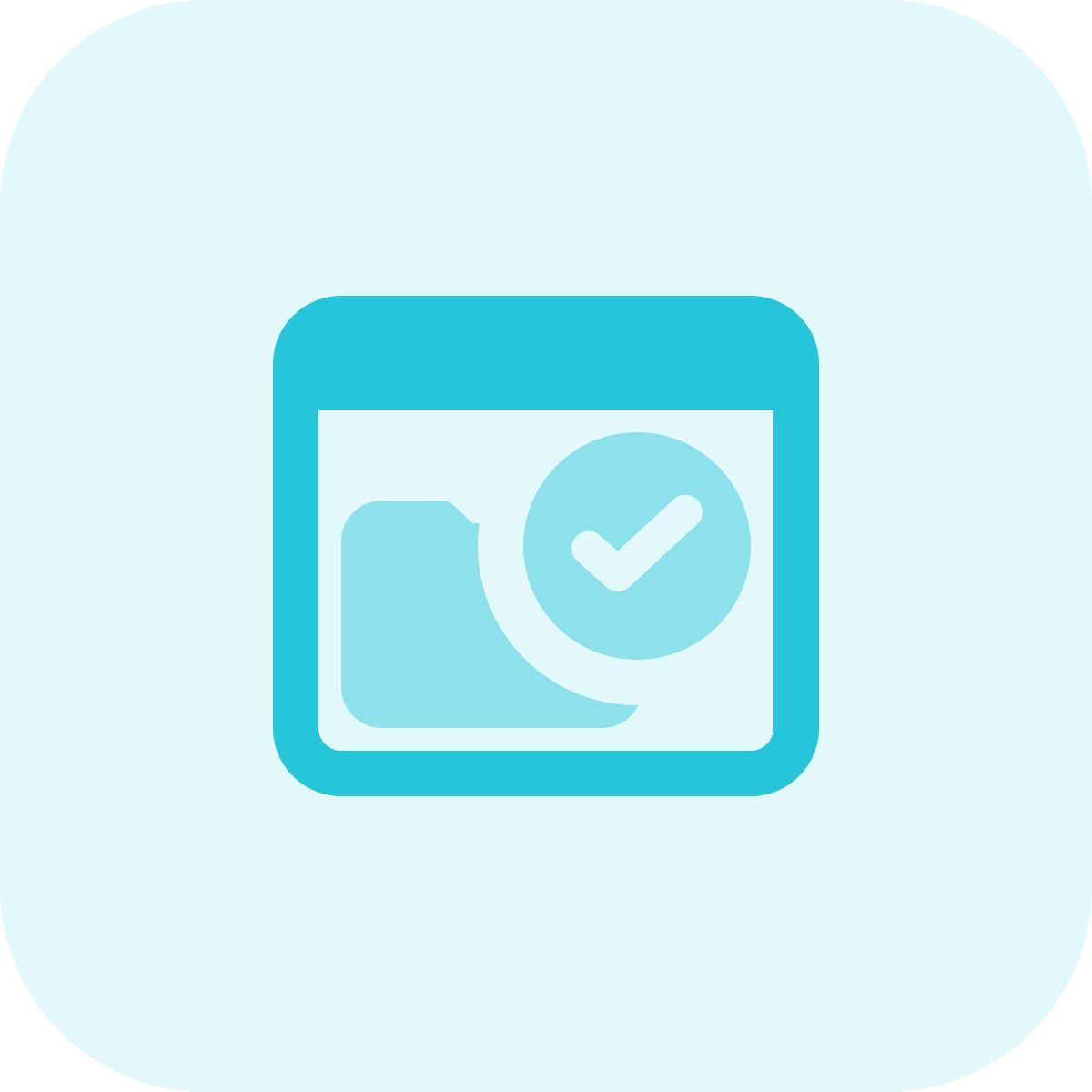 verifizierter ordner icon