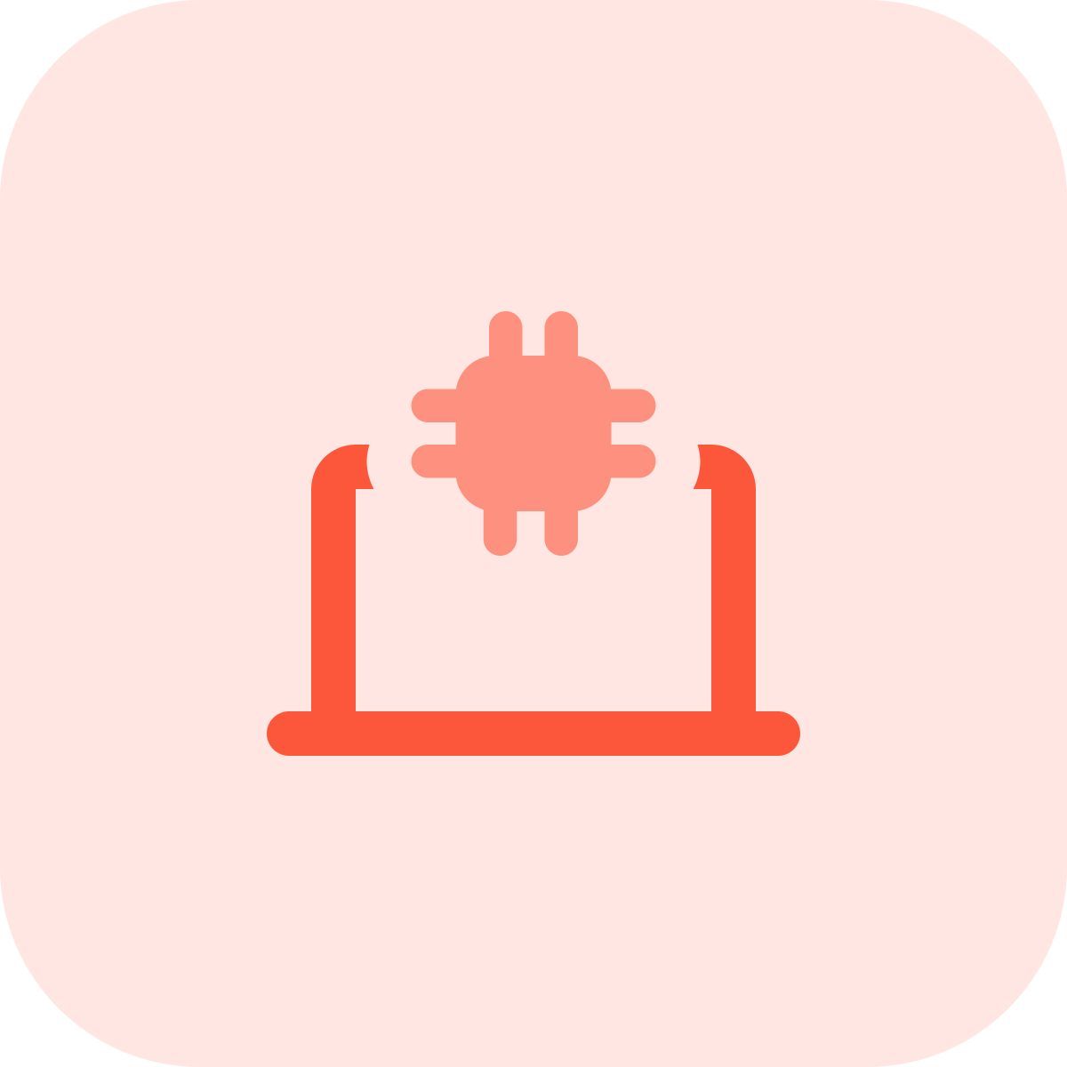 microprocessore per laptop icon
