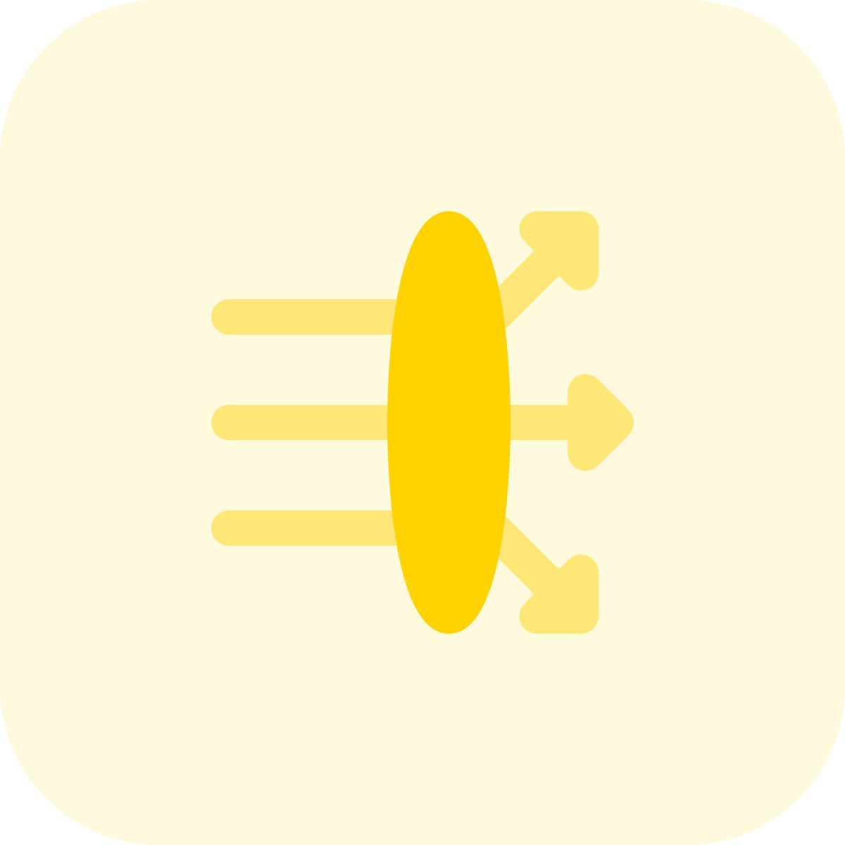 lens light dispersion icon