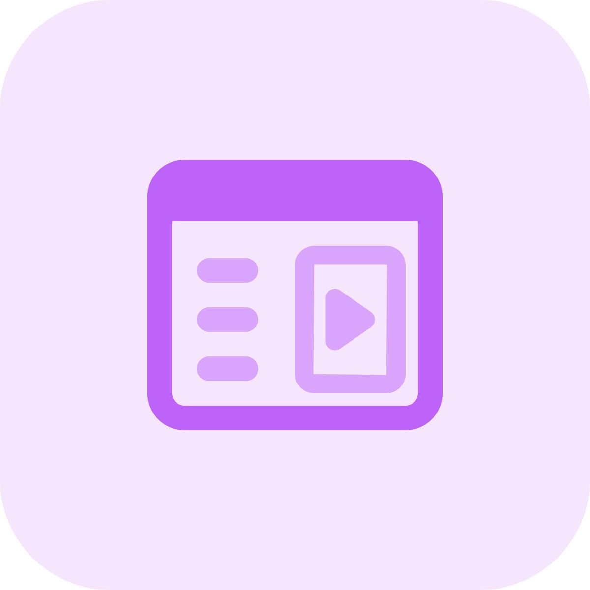 video description icon