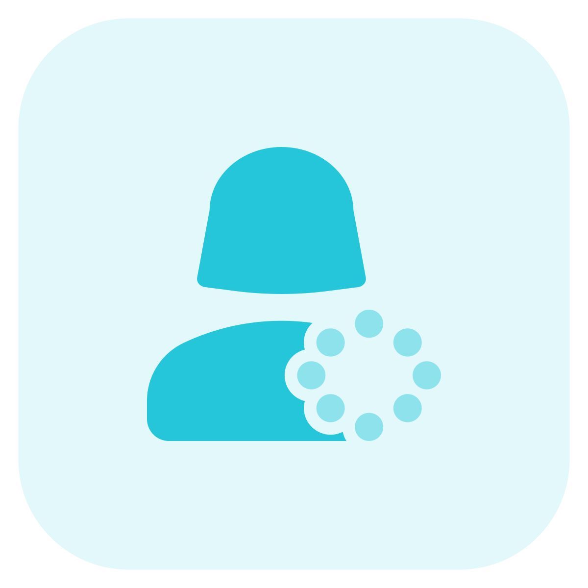 loading screen for an application used by a single user icon