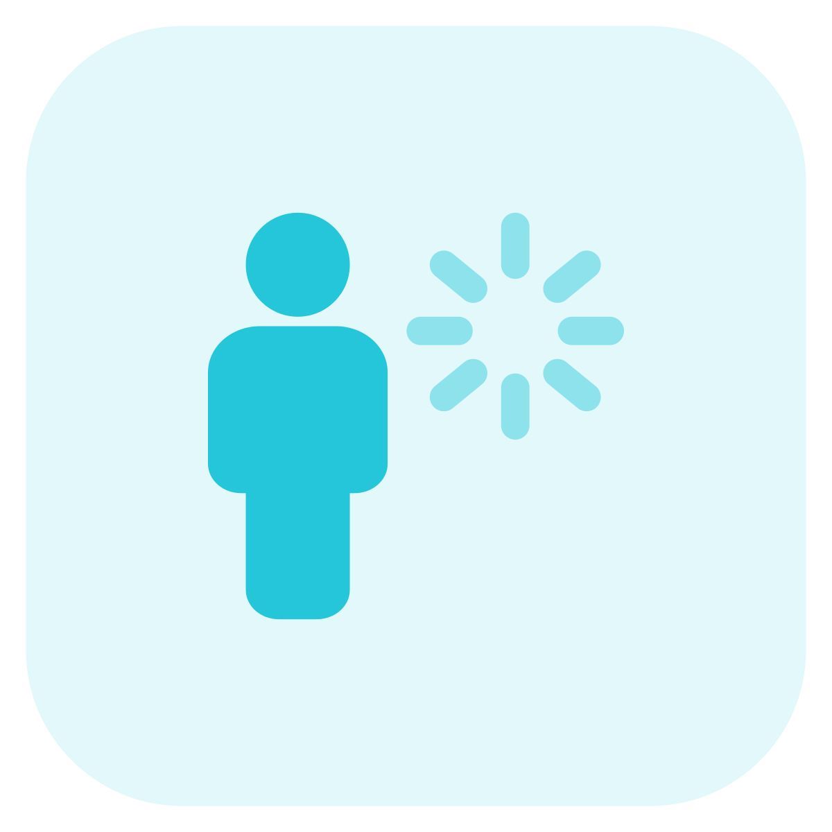 Pantalla de carga en el diseño del portal del software del trabajador icon