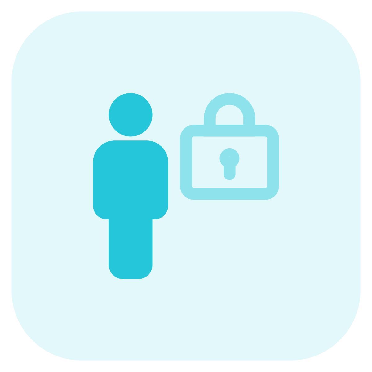 locked screen of employee portal to access icon