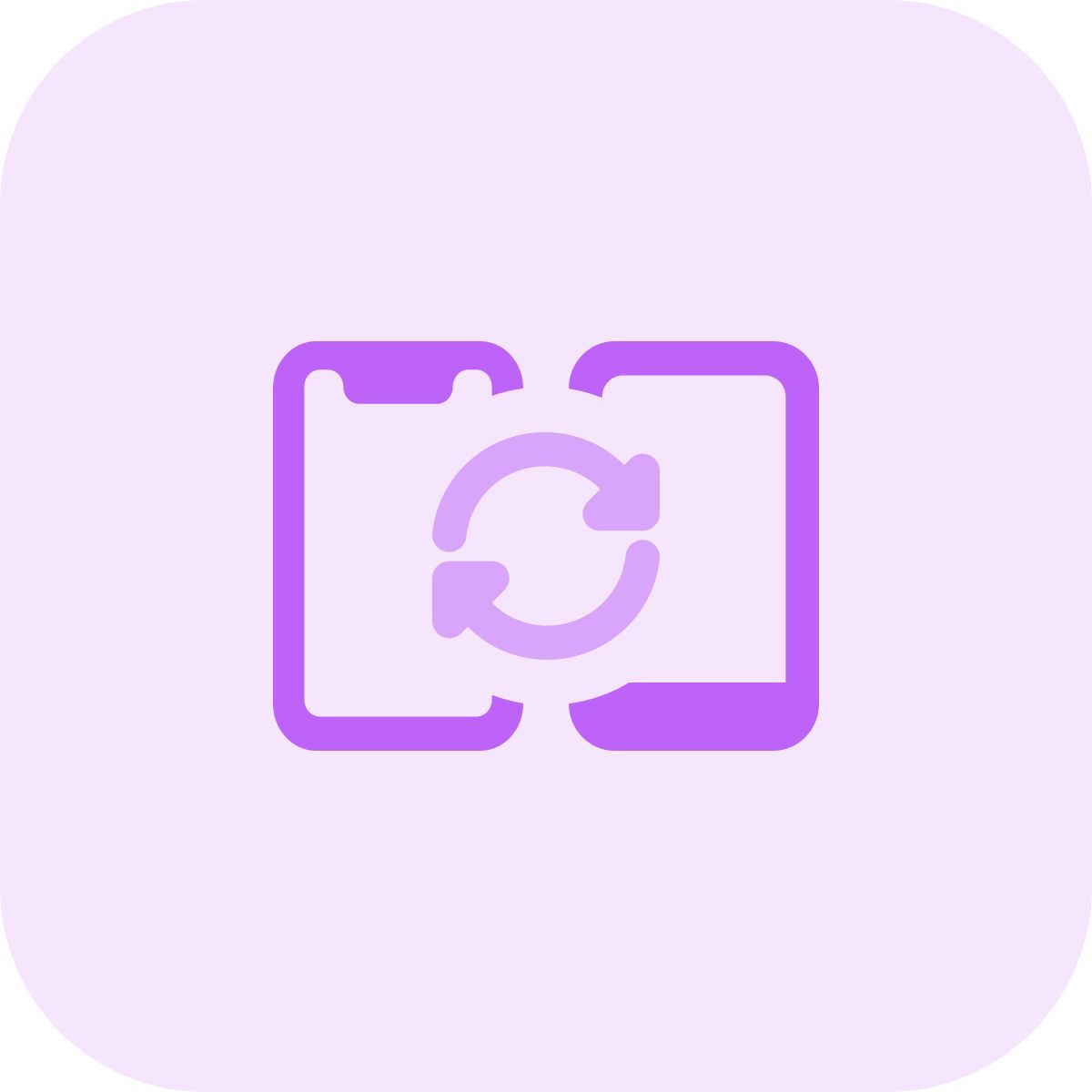 phone synchronization icon