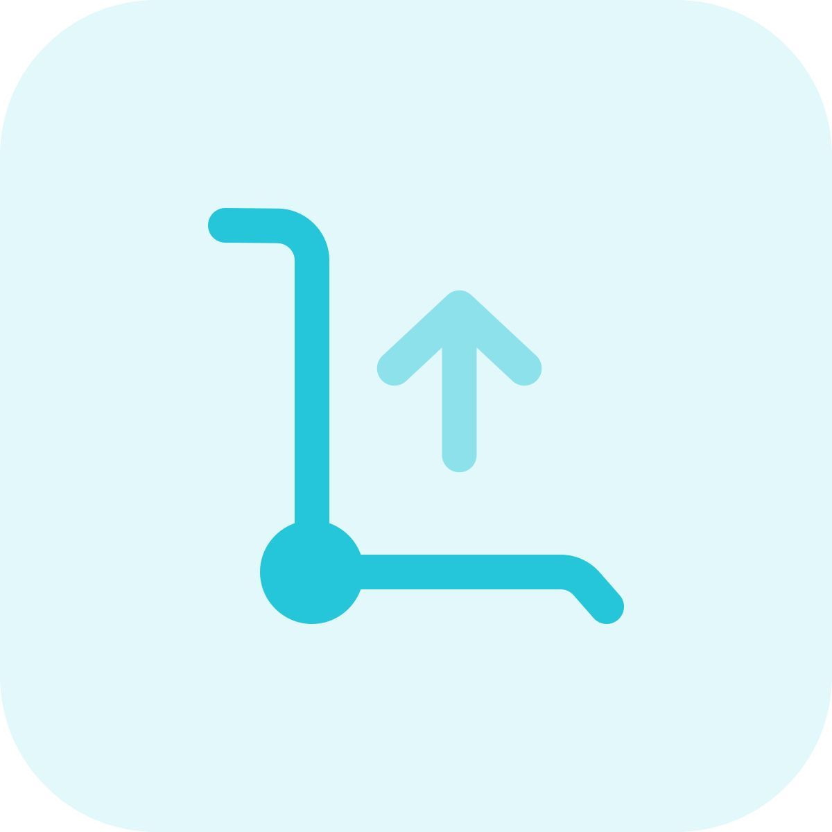 unloading trolley icon