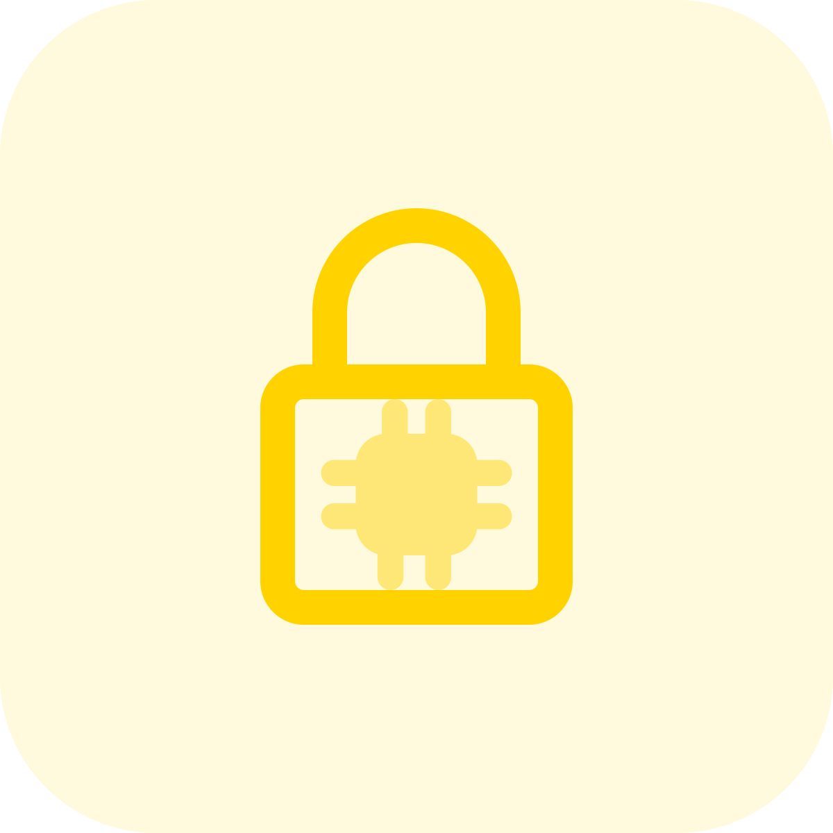 microprocessor security icon
