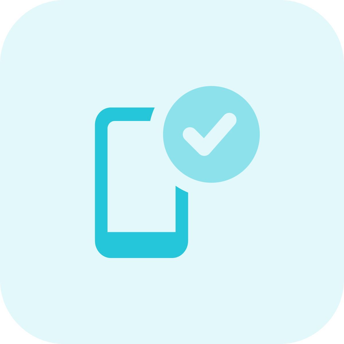 comprobación del teléfono icon