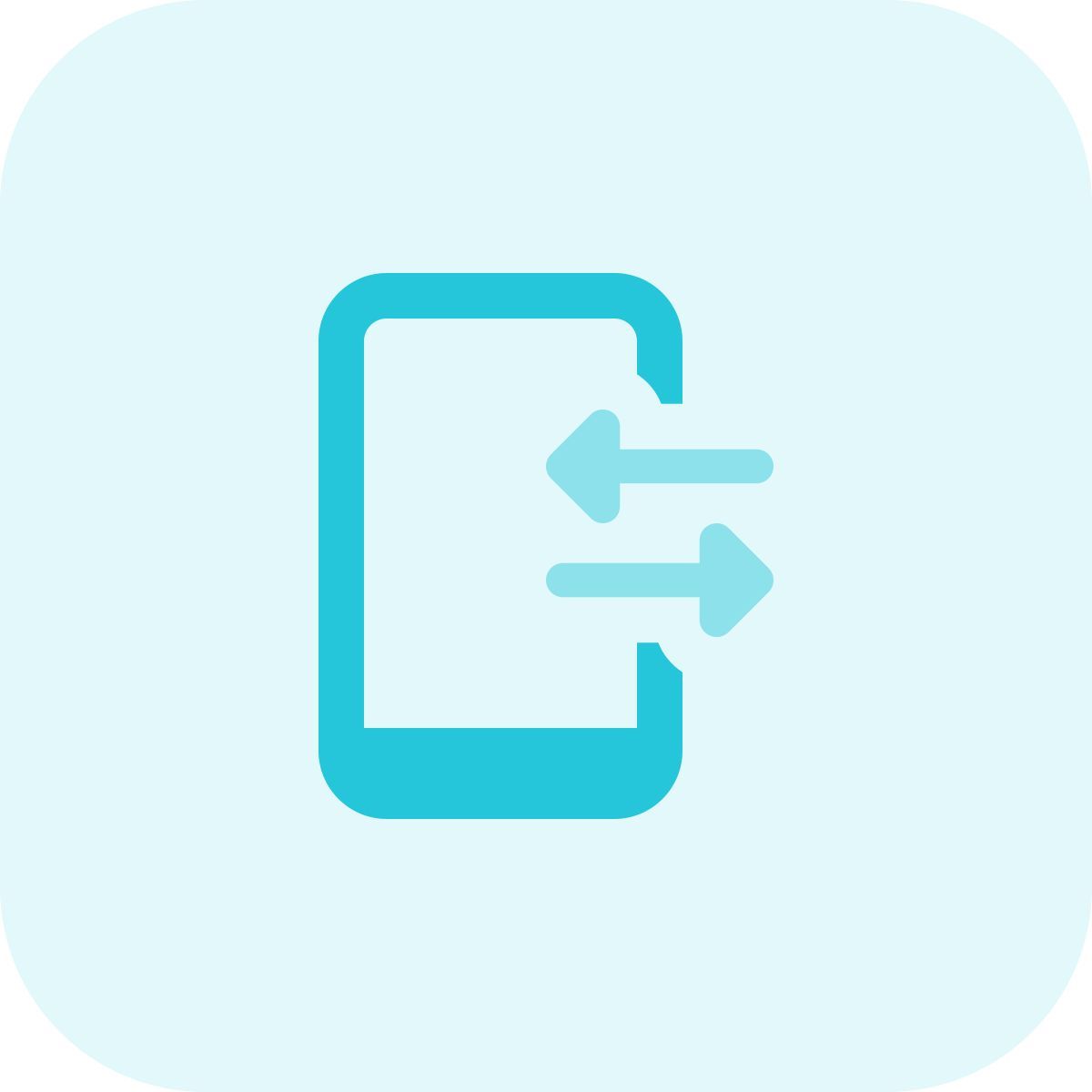 mobile data transfer icon