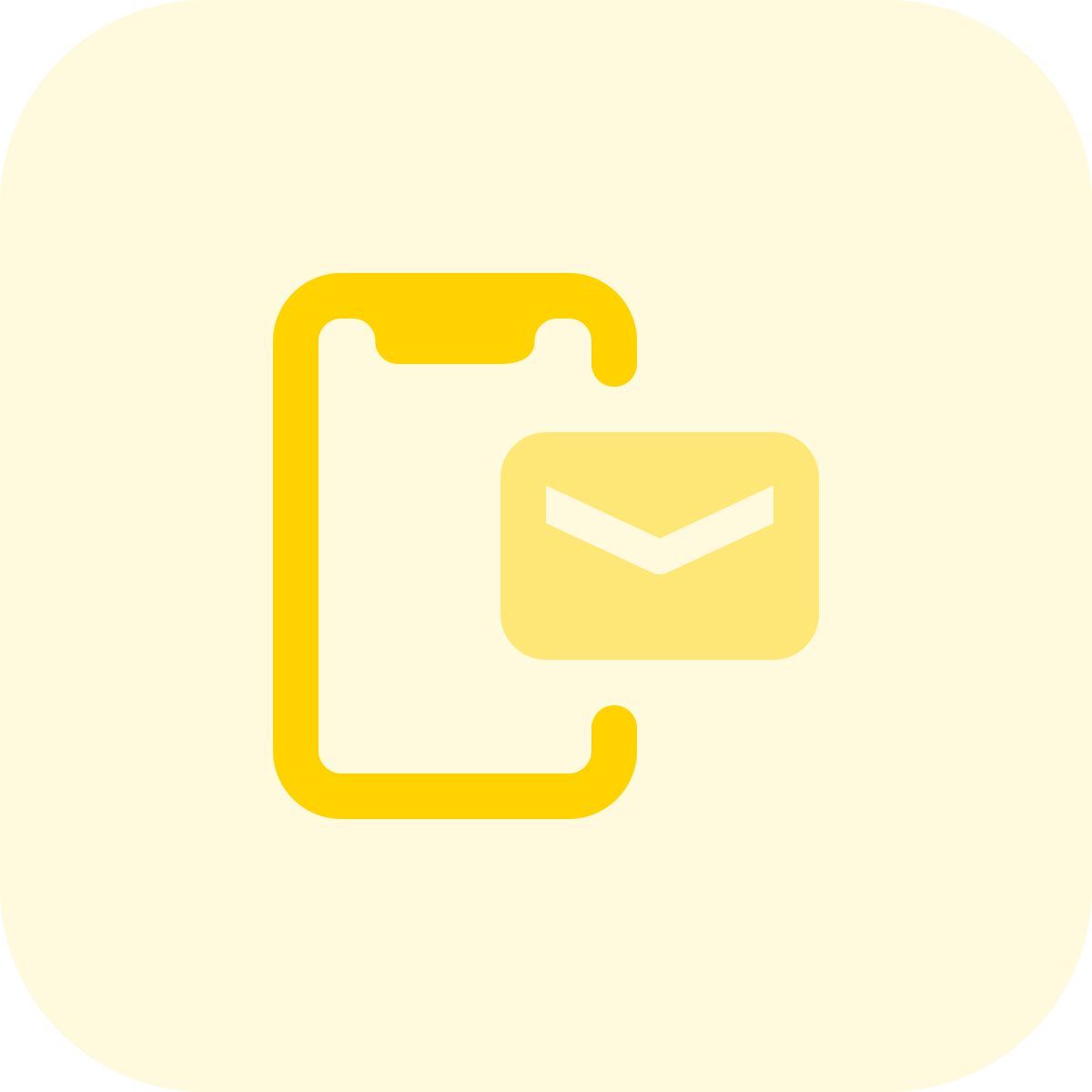 모바일 이메일 알림 icon